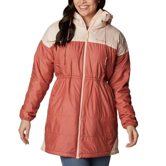 Columbia Sportswear Company Jackets & Blazers - COLUMBIA Sm Flash Challenger Sherpa Lined Long Jacket Dark Coral Peach Blossom